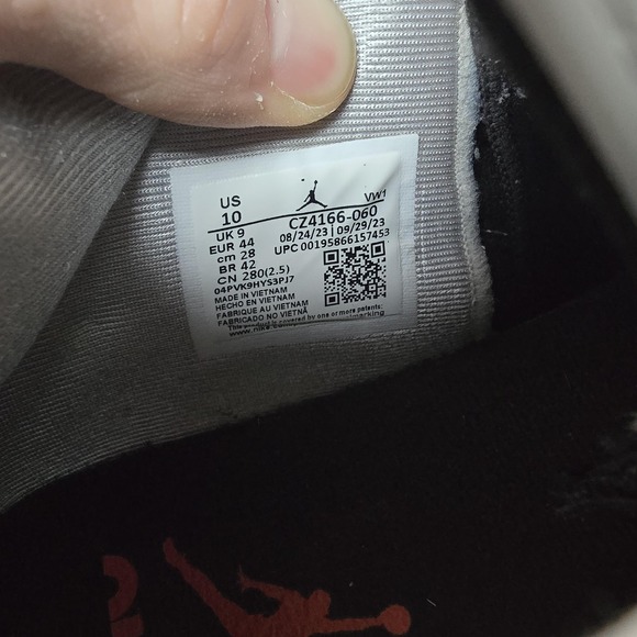 Nike Shoes Mens 10 Black Cement Jordan Point Lane Basketball Sneakers CZ4166-060 - Picture 10 of 10